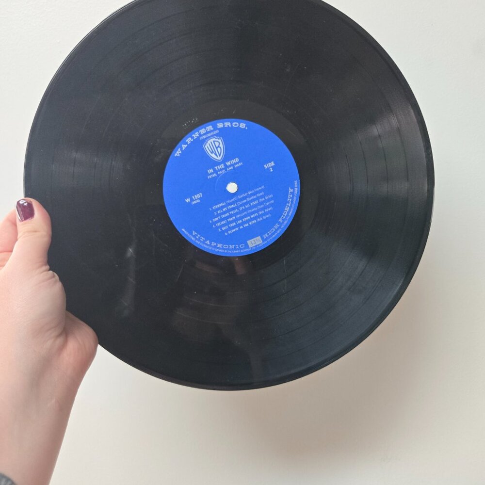 3 For 15 🌞🙌 Vintage Peter, Paul and Mary "In the Wind" Vinyl Record – GUC - Picture 3 of 3